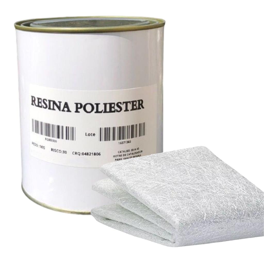Kit Laminação Para Caixa D' Água, Piscina 0,225g Manta Fibra de Vidro + Resina 1,030 Kg