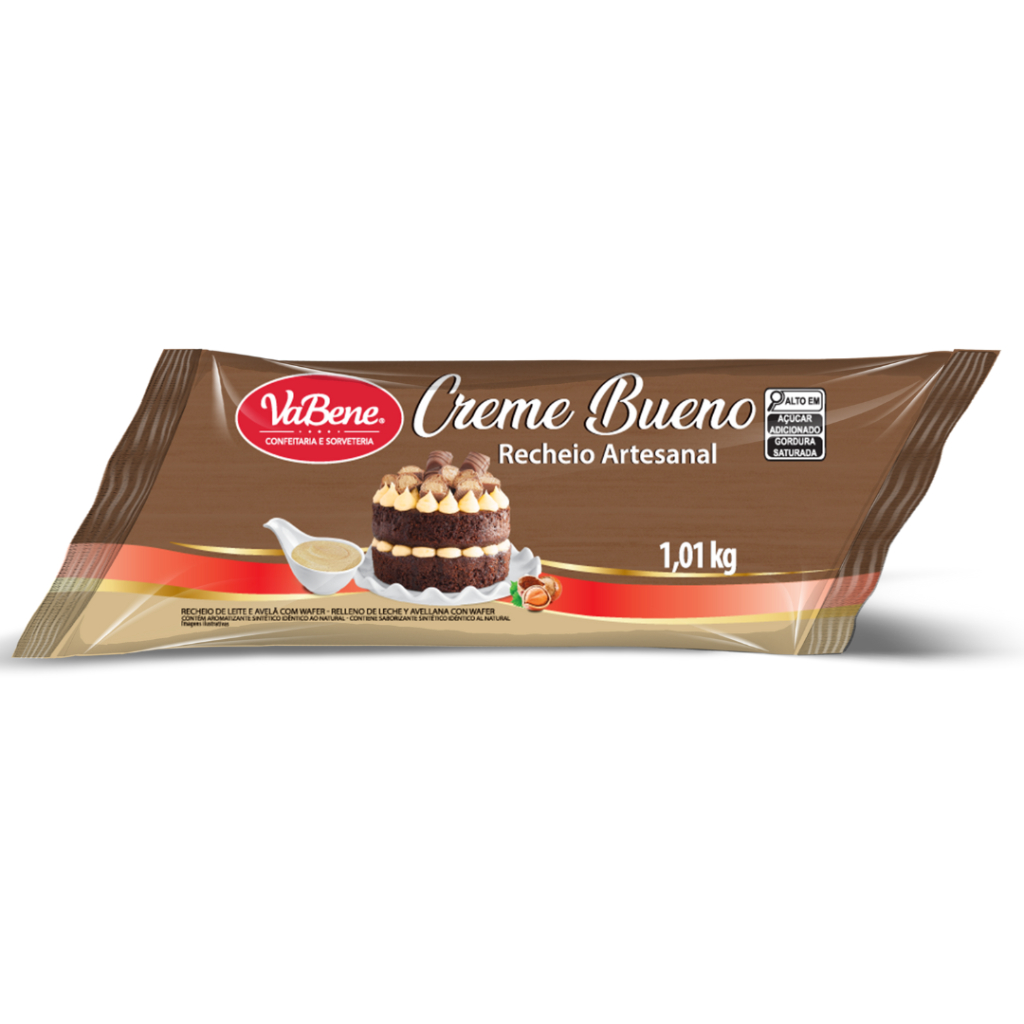 Recheio Creme Bueno Vabene 1,01kg – Pronto para Uso e com Sabor Incrível!