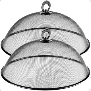 kit 2 Telas Protetoras Para Alimentos Metal Telado Cobre Bolo Protege Frutas comida moscas insetos em Oferta na Shopee