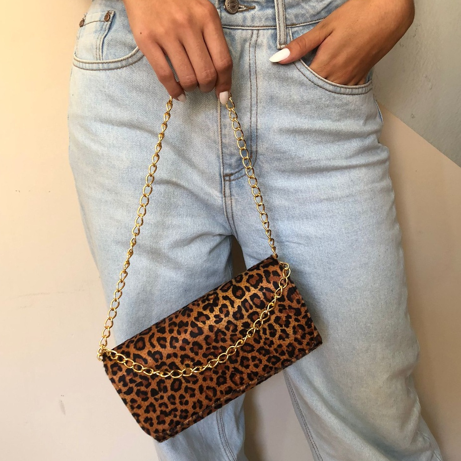 Bolsa Feminina Pequena Clutch Balada animal print — imagem 2 de 2