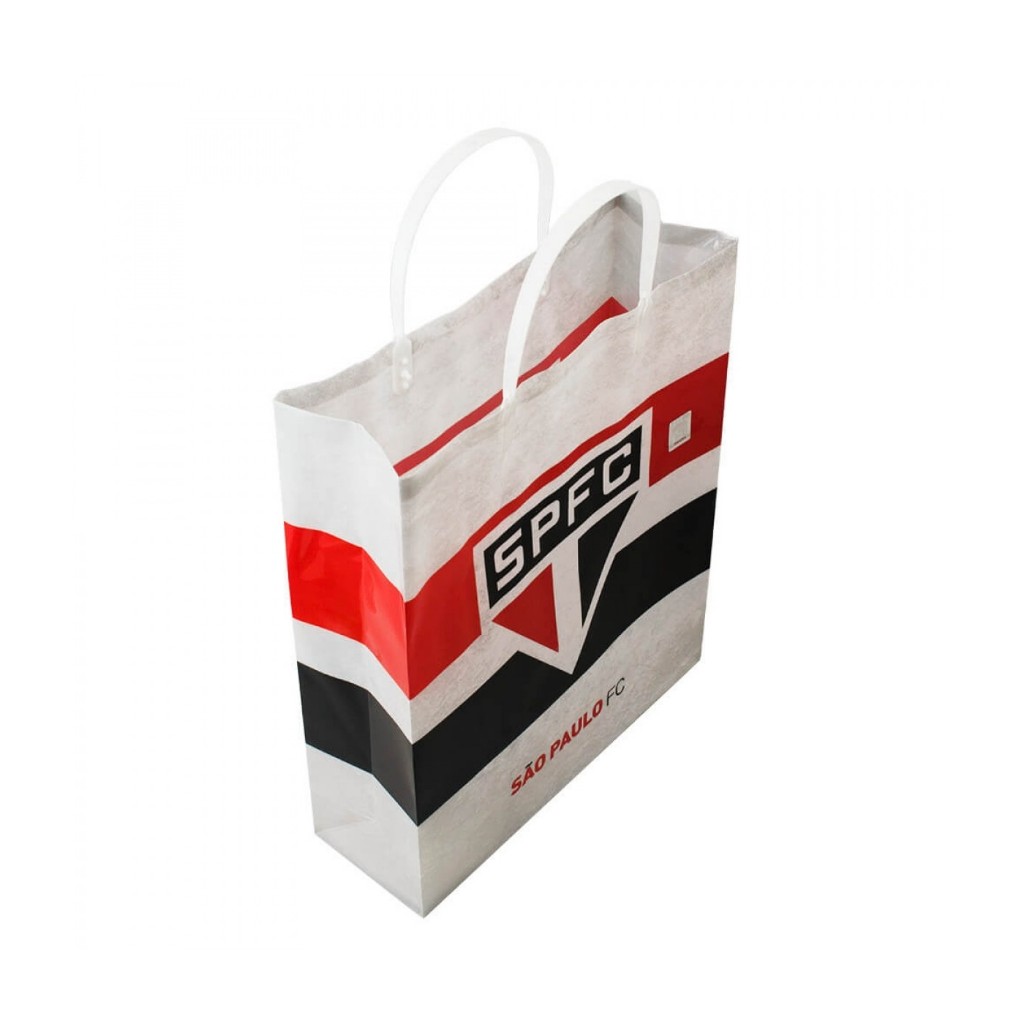 SACOLA SÃO PAULO FUTEBOL CLUBE PARA PRESENTES E DATAS COMEMORATIVAS OFICIAL DO CLUBE 33x9x27cm