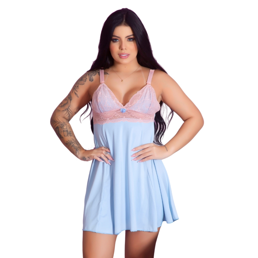 Camisola Amamentação Renda Prática Pós Parto Maternidade Vestido Dormir Gestante em Oferta na Shopee