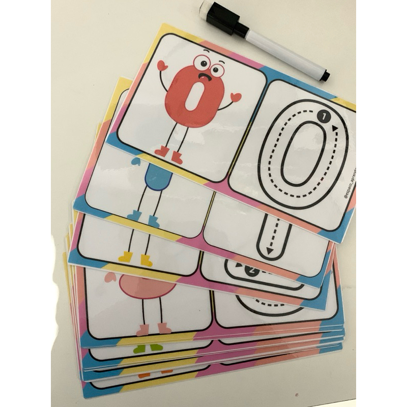 FICHAS COORDENAÇÃO MOTORA DOS NUMERAIS