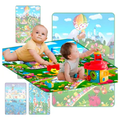 Tapete Atividades Térmico Eva Tatame Educativo Infantil Descanso Bebê Troca Fraldes 90x1,20mt