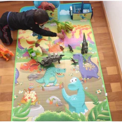 Tapete Atividades Térmico Eva Infantil Descanso Bebê Troca Fraldes 1,80x1,20mt
