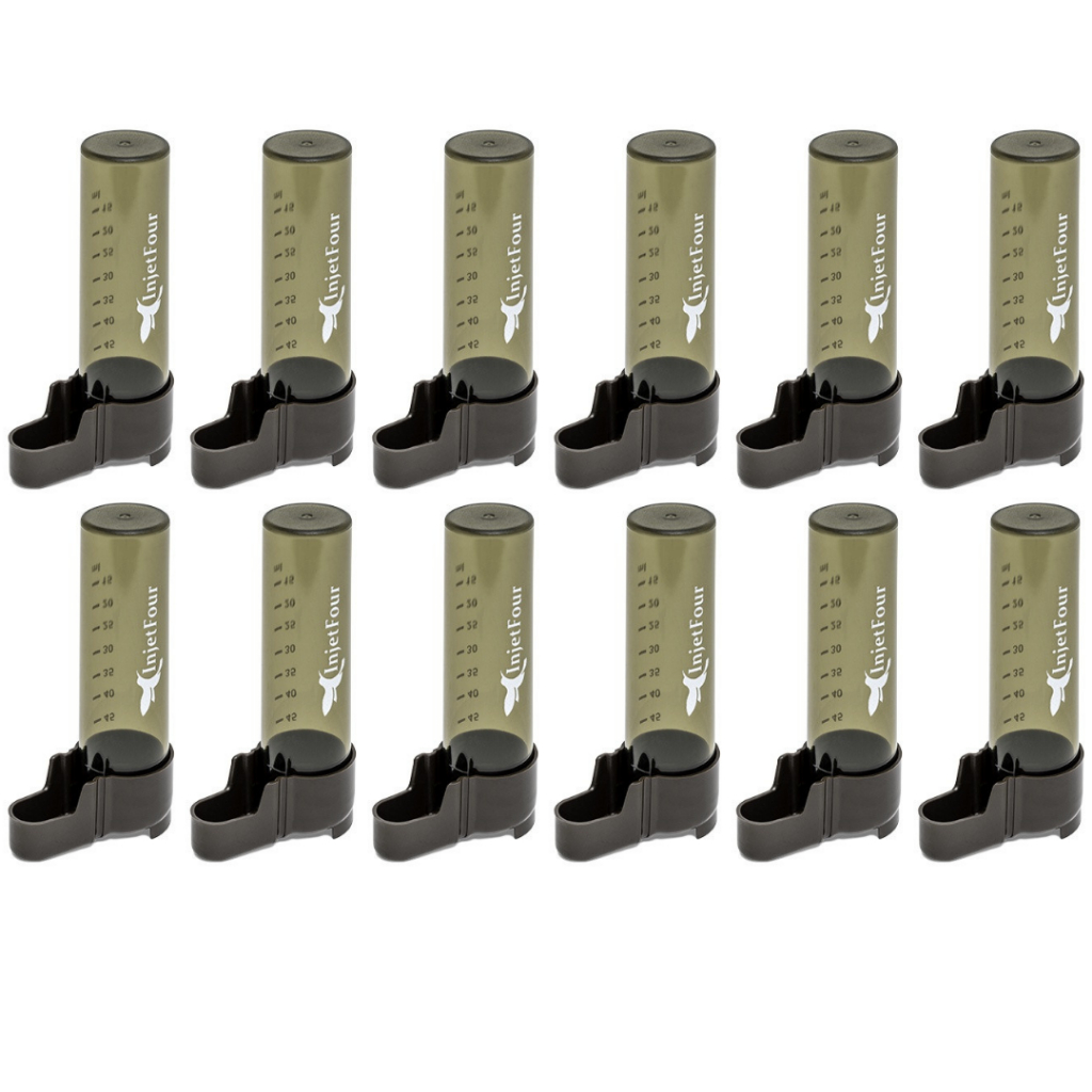 Kit 12UN - Bebedouro Para Pássaros / Trinca Ferro / Dosagem / Âmbar Malha Larga De 50ml em Oferta na Shopee