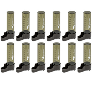 Kit 12UN - Bebedouro Para Pássaros / Trinca Ferro / Dosagem / Âmbar Malha Larga De 50ml em Oferta na Shopee