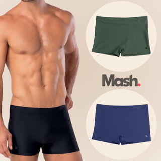 Sunga Boxer Mash Plus Size Lisa Forrada com Cordão de Regulagem Masculina Moda Praia Adulto FPS 50 em Oferta na Shopee