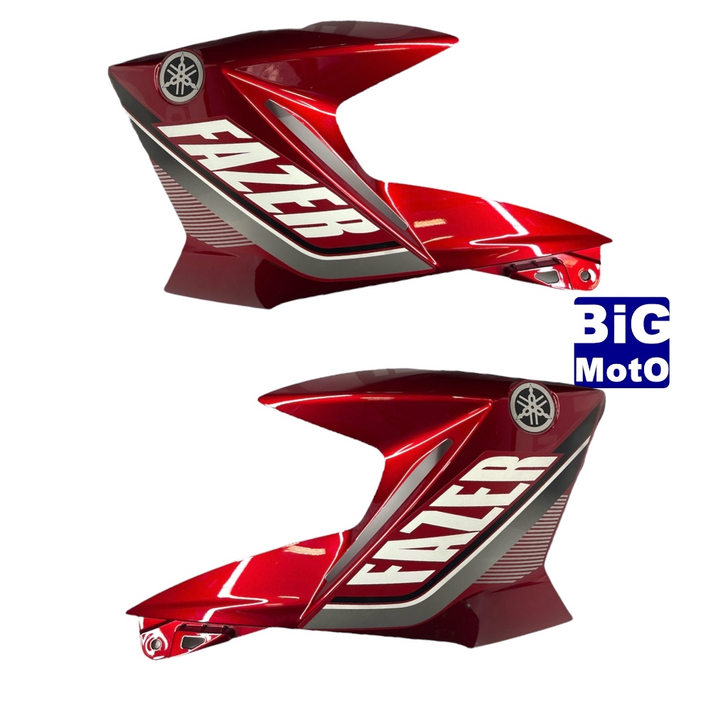 Par Aba do tanque Yamaha Fazer 250 2015 Vermelho Metálico