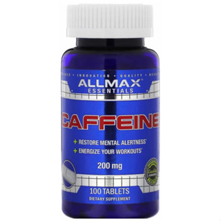 Cafeina All max 200mg 100 tabletes! Importado EuA em Oferta na Shopee