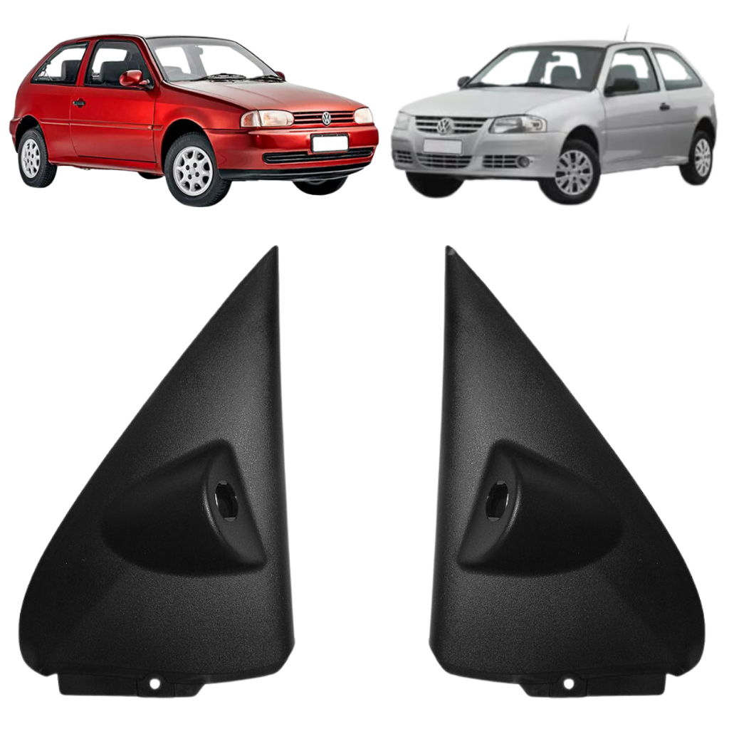 PAR de Acabamento interno do Retrovisor COM FURO Gol Parati G2 G3 G4 1995 até 2012 2 Pts