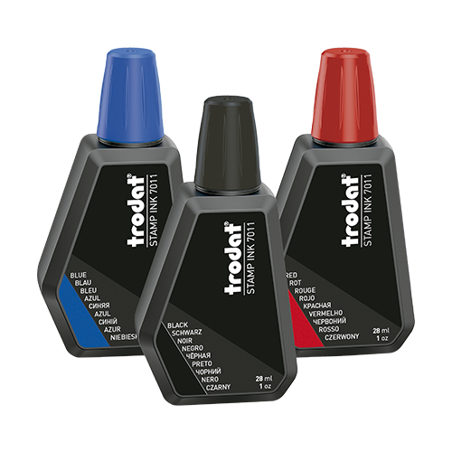 MELHOR TINTA PARA CARIMBOS AUTOMÁTICOS, DE MADEIRA, DATADOR - MARCA TRODAT - 28ml