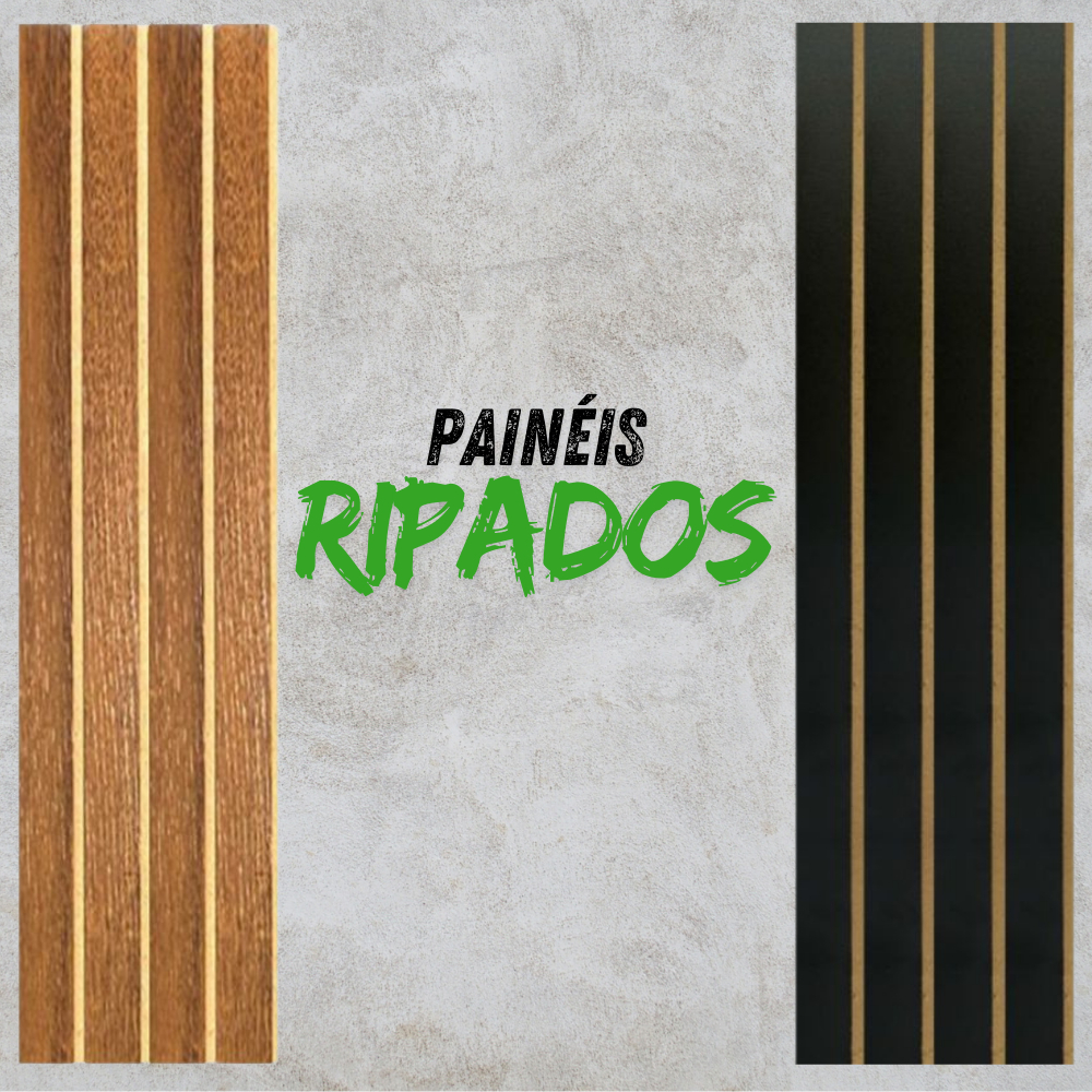 Kit 18 Painéis Ripado Para Revestimento  MDF 50cm x 11cm