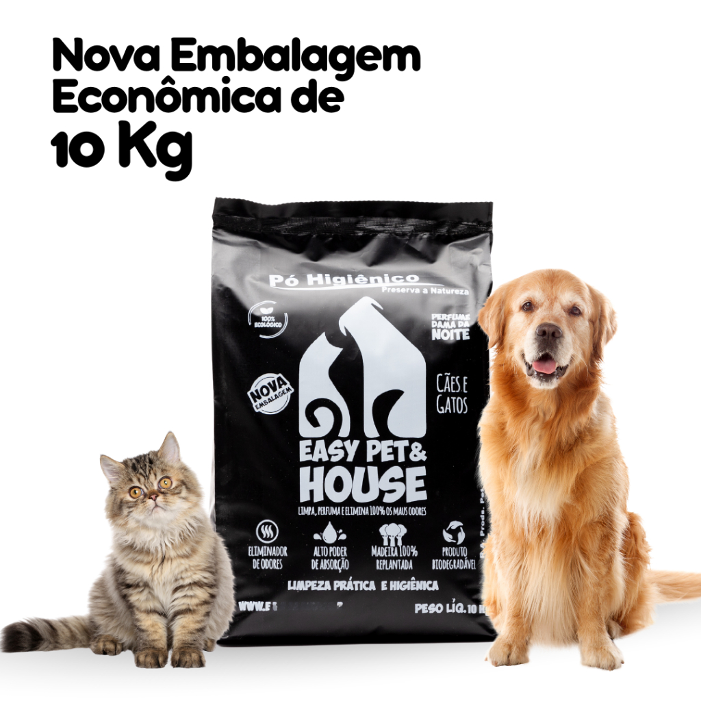 10 Kg Pó Higiênico Neutralizador de Odores - Easy Pet & House