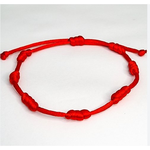 Pulseira Vermelha Kabbalah 7 Nós Proteção em Oferta na Shopee