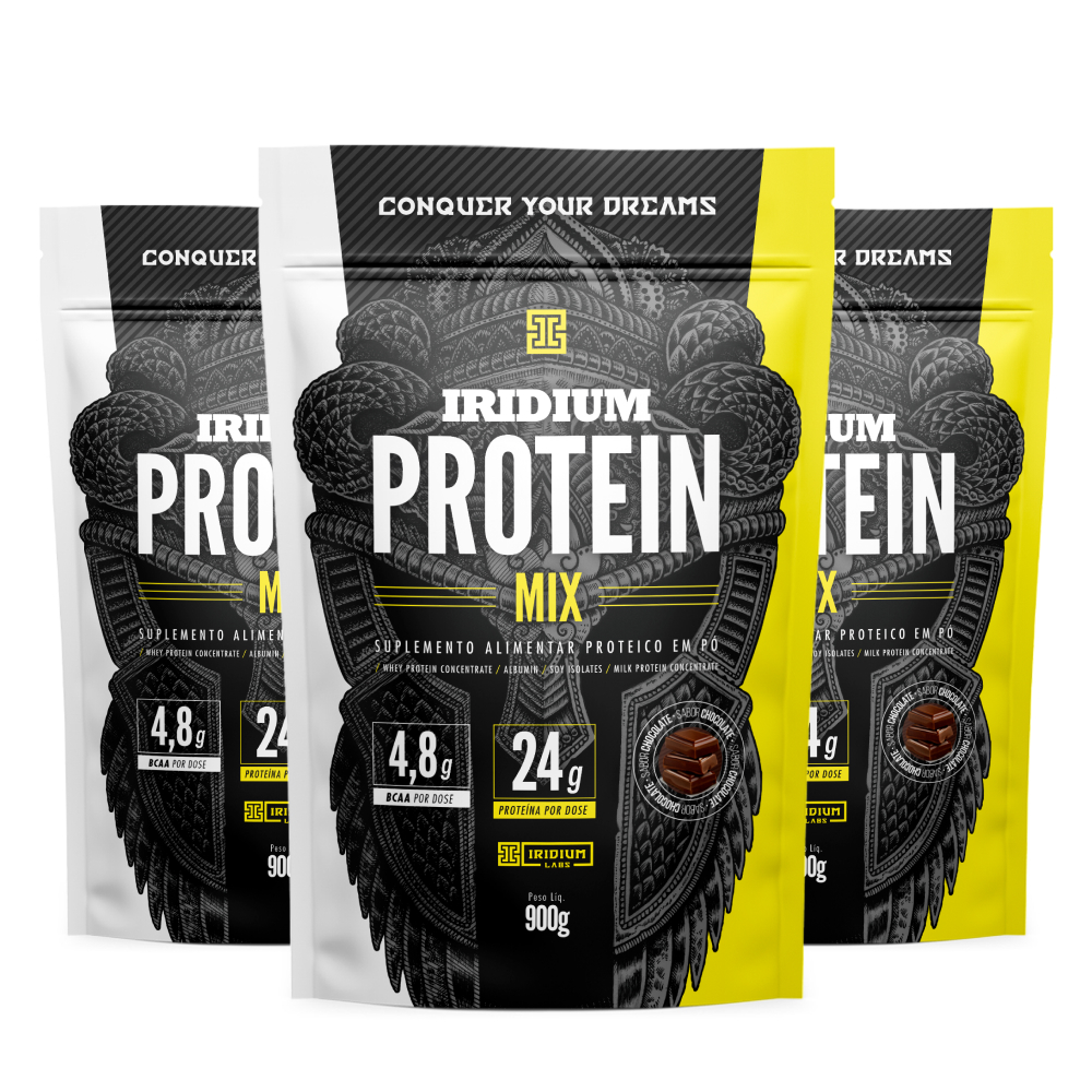 Kit Iridium Protein Mix - 3 unidades com 900g cada em Oferta na Shopee