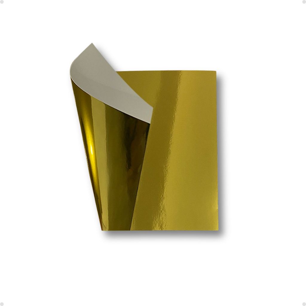 Papel Laminado Lamicote Dourado A4 1 Face 250g 10 Folhas