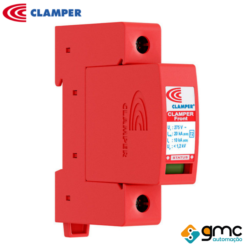 Protetor Surto DPS Clamper FRONT Anti Raio Vcl 275V 20Ka