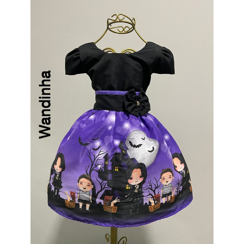 Vestido Aniversario Magali /Wandinha/Barbie  /Unicornio Luxo Lindos.