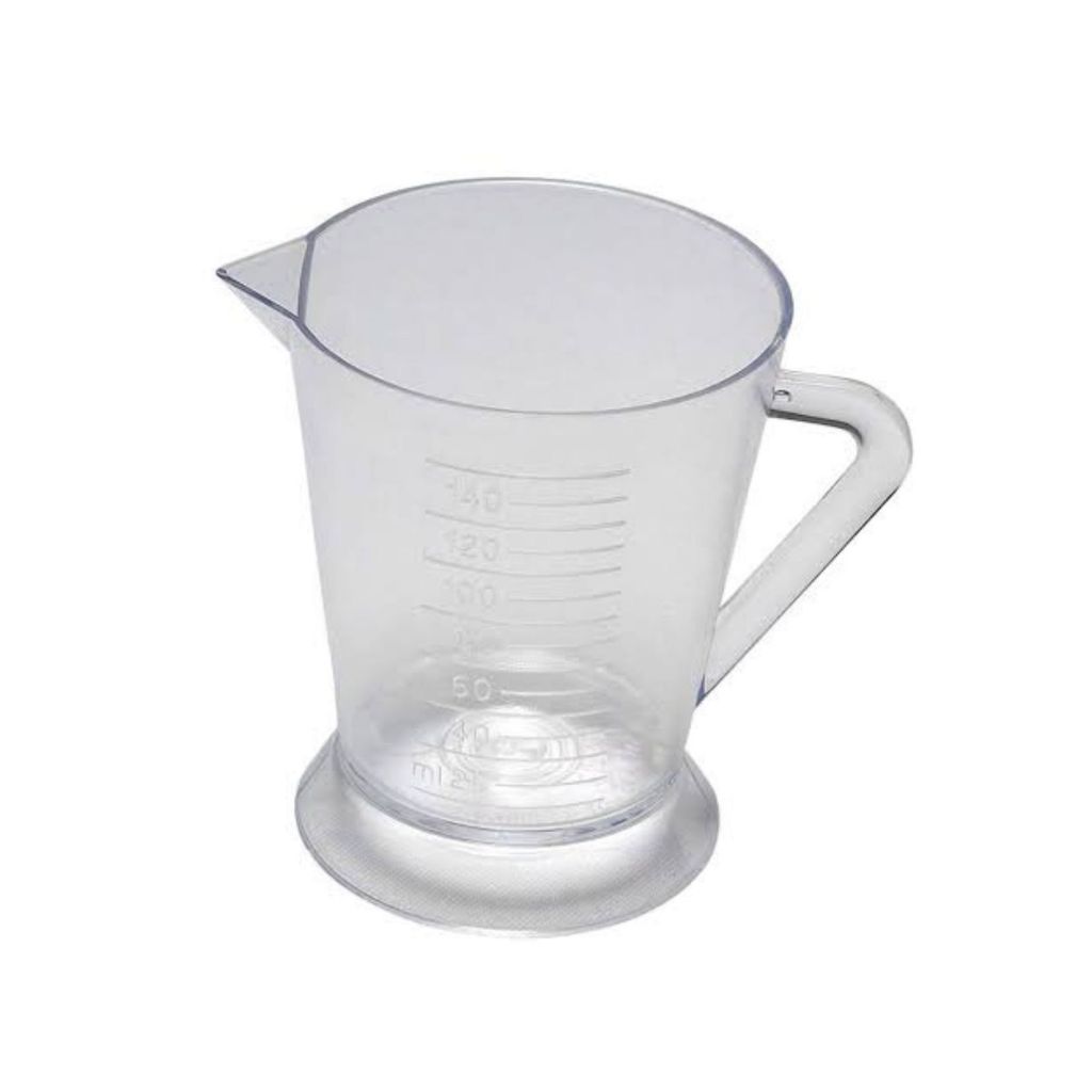 Caneca Graduada 150ml Copo Medidor Dosador para Tintura, Processos Químicos transparente