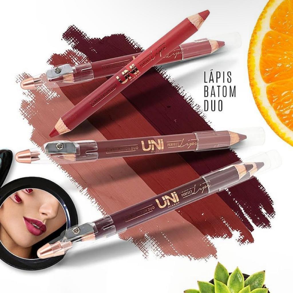 Lapis Batom Duo Perfect Lips Com Apontador UniMakeup