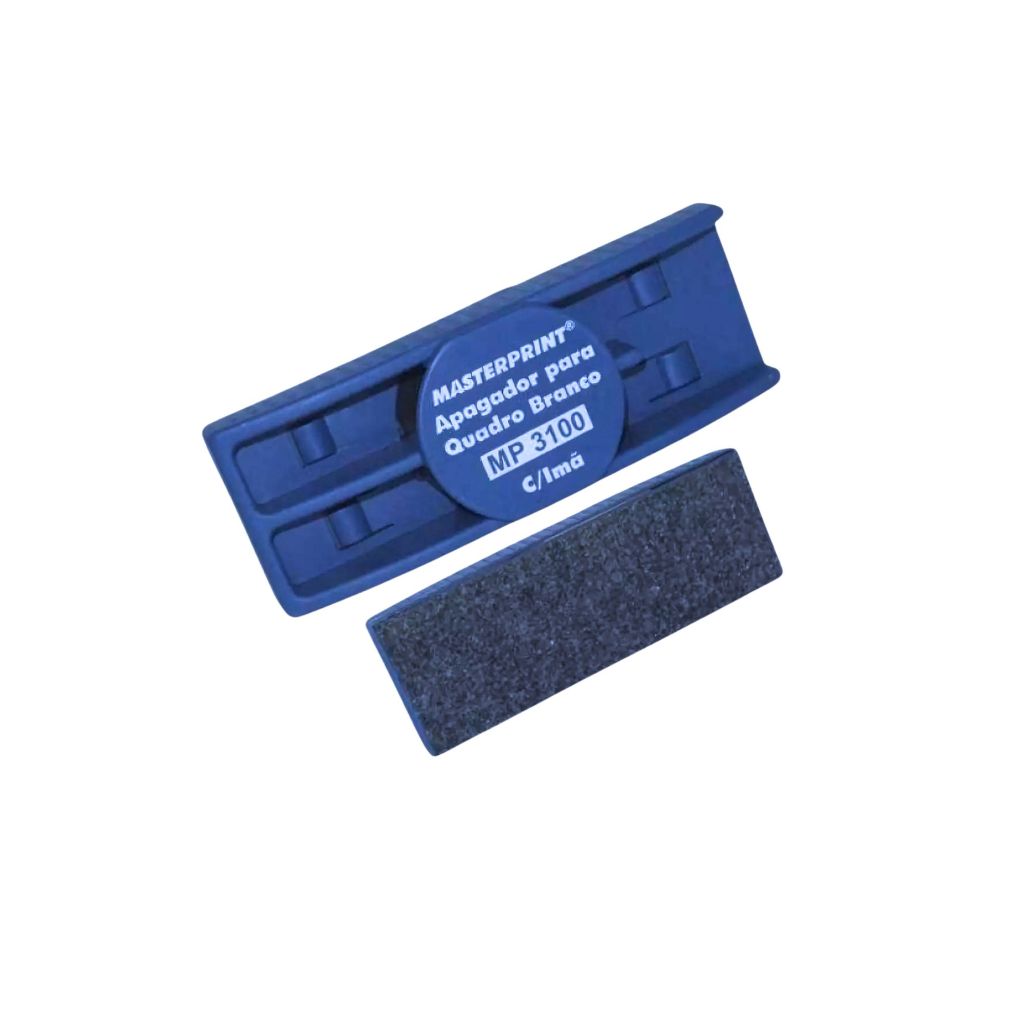 Apagador para Quadro Branco MP3100 Azul c/ Imã - MasterPrint