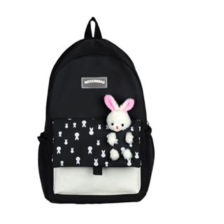 Mochila Escolar Grande Unissex Coreana/Japonesa Bolso Secreto Impermeável Com Ursinho Ou Coelho em Oferta na Shopee