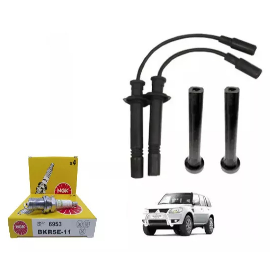 Cabos Velas + Velas Mitsubishi Pajero Tr4 2.0 16v 2000 2001 2002 2003 2004 2005 2006 2007 em Oferta na Shopee