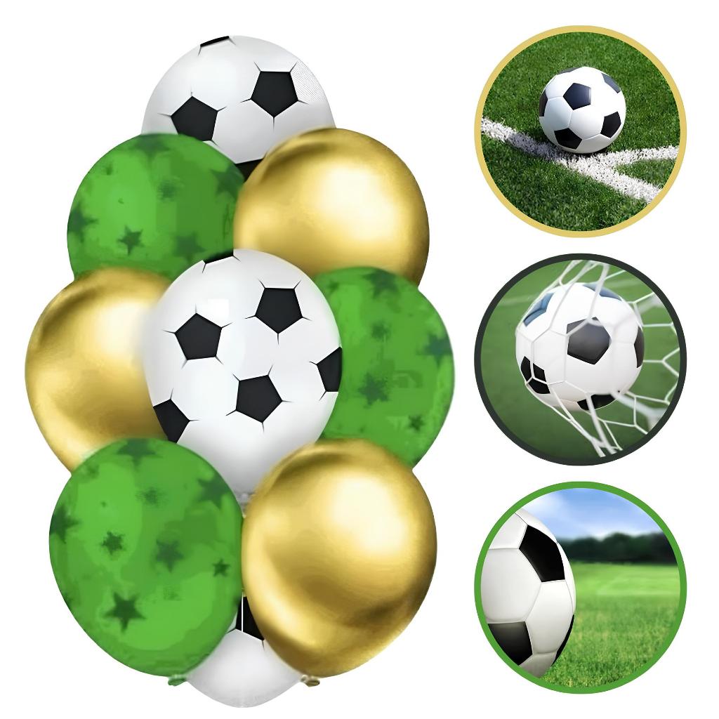 10~50 Balão futebol Redondo 10 Pol FESTA FUTEBOL TEMA FUTEBOL Regina (CHOCO)