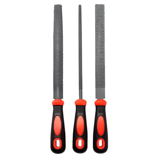 Kit Lima Grosa Chata Redonda Meia Cana Madeira Enxada 8 Pol. em Oferta na Shopee