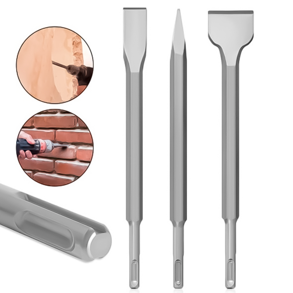 Kit Talhadeiras Ponteiro Para Martelete Sds Plus Vários Modelos Marcas Profissional Resistente