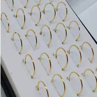 Piercing de nariz argola dourado metal nostril kit 40 unidades caixinha argolinha em Oferta na Shopee