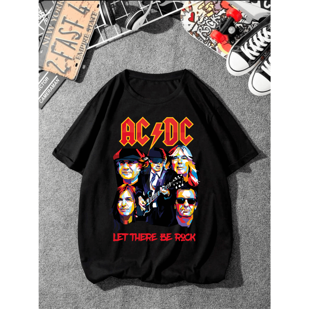 Camiseta Banda de Rock Camisa AC-DC Premium 100% Algodão - Envio Rápido - Galaxy Shopp