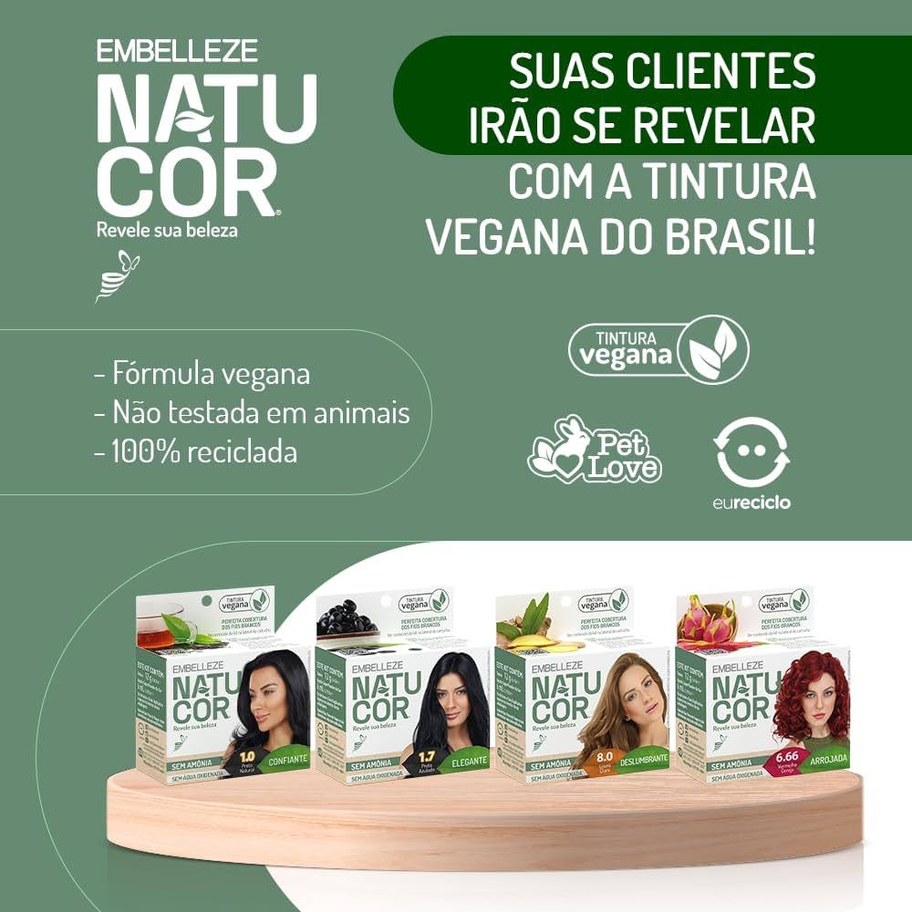Tintura de cabelo Natucor sem amônia em Oferta na Shopee