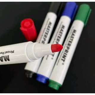 Kit 12 Pincel Quadro Branco Cores 3 Azul 3 Preto  3 Vermelho 3 Verde Pinceis Recarregável Masteprint