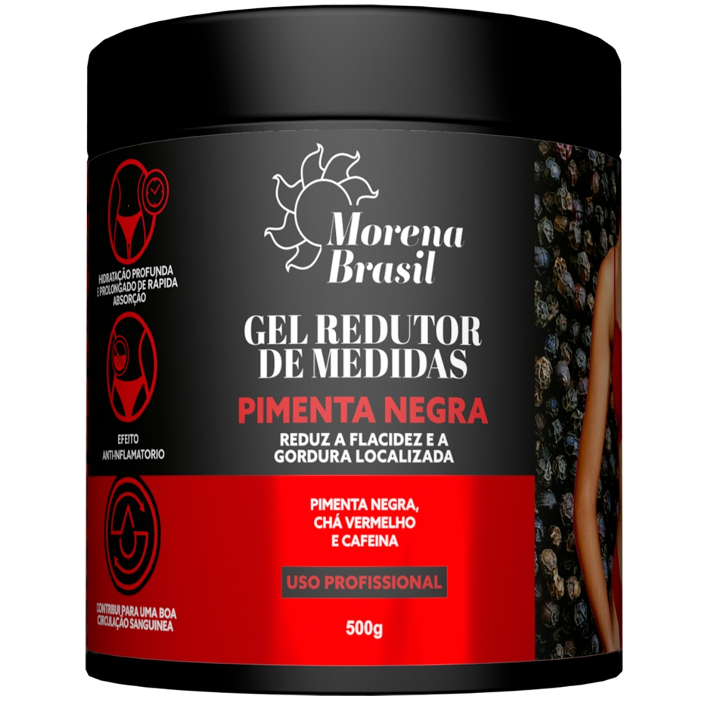 Gel Redutor Pimenta Negra Morena Brasil em Oferta na Shopee