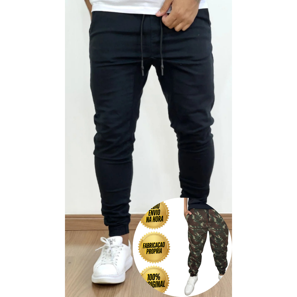 Calças Jogger É Para Homens e Mulheres de Estilo - Envio Flash