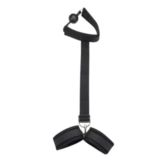 Mordaça Bola Com Algemas Nas Costas Bdsm Sado Dominação em Oferta na Shopee