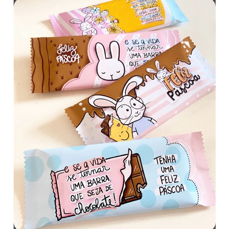 Adesivo Personalizado para Barra de Chocolate - Comprar com Melhor Preço em Lanches