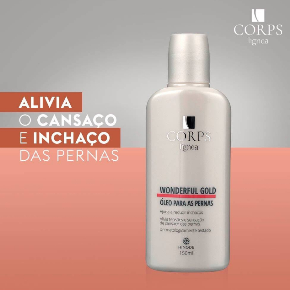 Oleo Para As Pernas Wonderful Gold Corps Lígnea 150ml