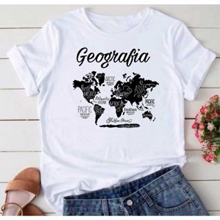Camisa Geografia 86 T-Shirt Camiseta  Blusa Feminina ou Masculina Unissex em Oferta na Shopee
