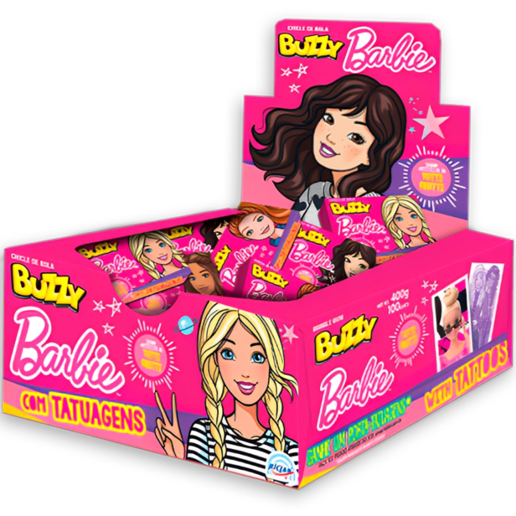 Chiclete Barbie Tutti Frutti C/90 Buzzy