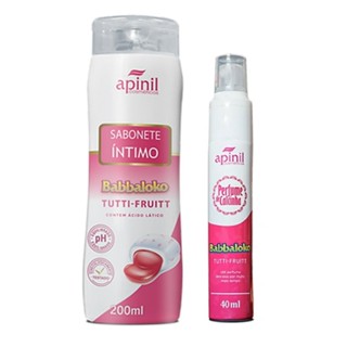Kit Sabonete Íntimo BABBALOKO TUTTI FRUTTI 200ml + Perfume de Calcinha BABBALOKO TUTTI FRUTTI 40ml - Apinil em Oferta na Shopee