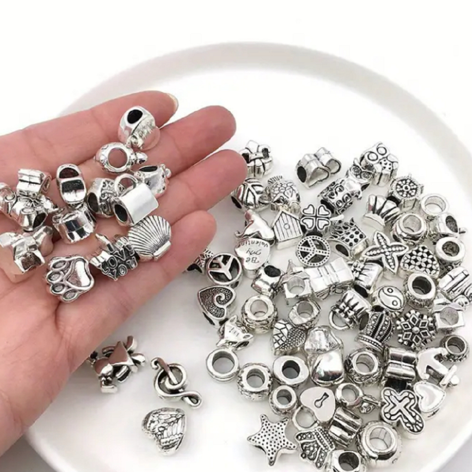 Kit 7 Berloques Charms e Pingentes Para Pulseiras em Oferta na Shopee