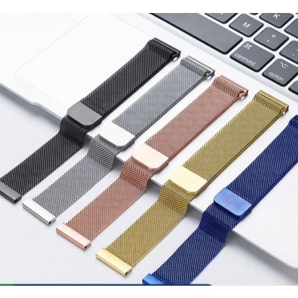 Pulseira Milanese Smartwatch Aço Metal Fecho Magnético Amazfit Bip/ Bip Lite/gts Galaxy Watch Universal 20mm/22mm em Oferta na Shopee