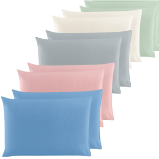 Kit 4 Fronhas ( 2 Pares ) 100% Algodão Em meia malha fio 30/1 para travesseiro 70 x 50 cm em Oferta na Shopee