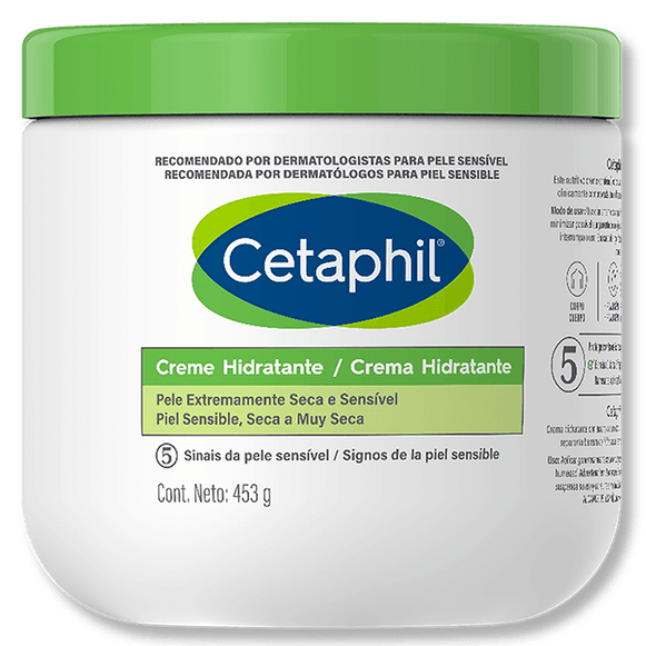 Cetaphil Creme Hidratante 453g para Pele Muito Seca e Sensível Cetaphil