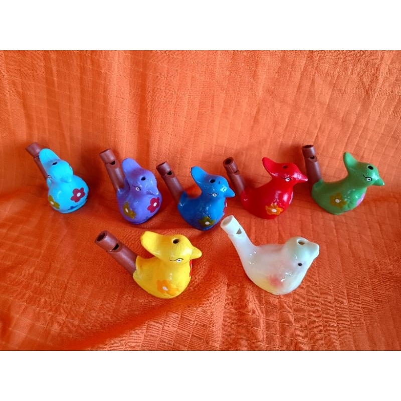 Apito Passarinho cerâmica cada