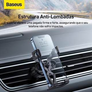 Baseus Suporte Veicular Celular Saída De Ar Grade Reta em Oferta na Shopee