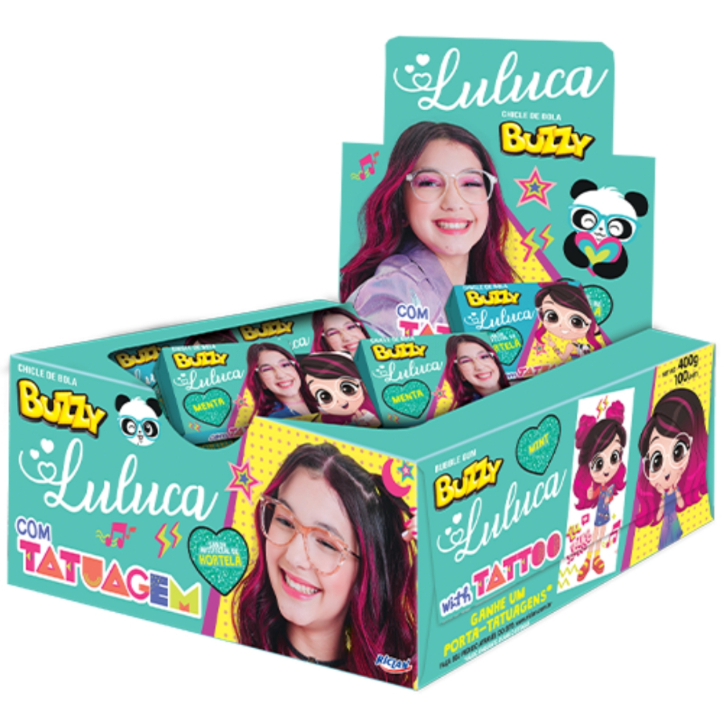 Chiclete Luluca Hortelã 400g C/90 Buzzy em Oferta na Shopee